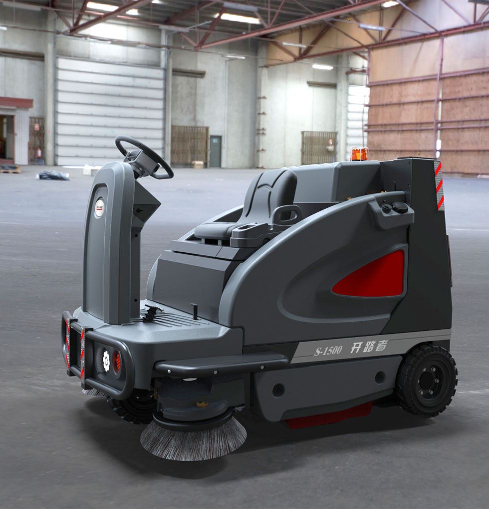 高美智慧型驾驶式扫地车_开路者驾驶式扫地机S-1500